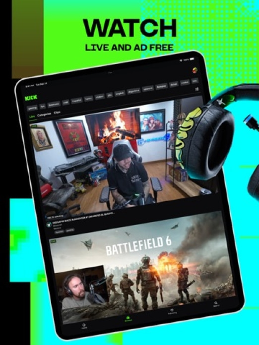 Kick - Live Streaming Tablet-Screenshot2