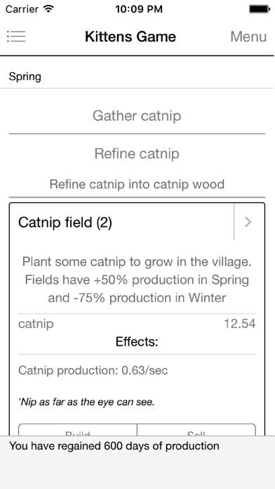Kittens Game Smartphone-Screenshot
