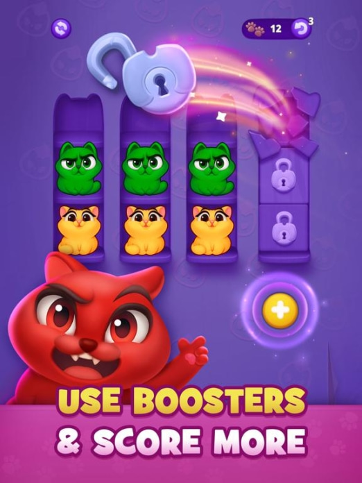 Kitty Sort: Twisted Tails Tablet-Screenshot2