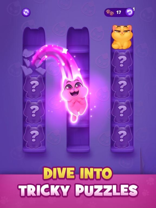 Kitty Sort: Twisted Tails Tablet-Screenshot3