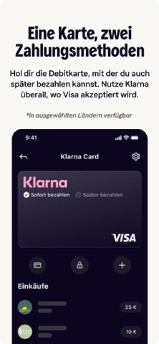 Klarna: Verwalte Geld smarter Smartphone-Screenshot3
