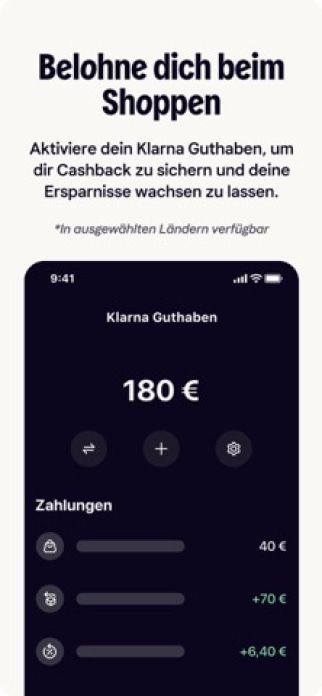 Klarna: Verwalte Geld smarter Smartphone-Screenshot6