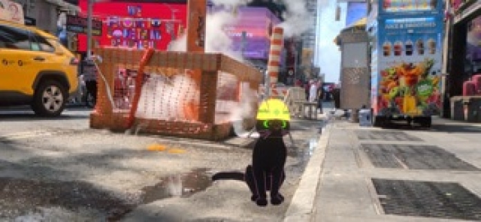 Kleine Katze, große Stadt Smartphone-Screenshot3