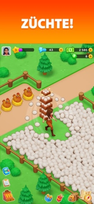 Klondike Adventures: Bauernhof Smartphone-Screenshot
