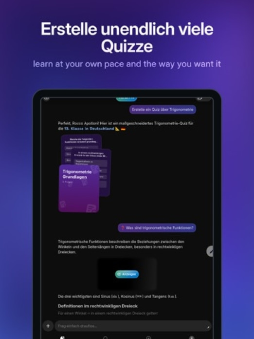 Knowunity: KI-Lern-App Tablet-Screenshot4