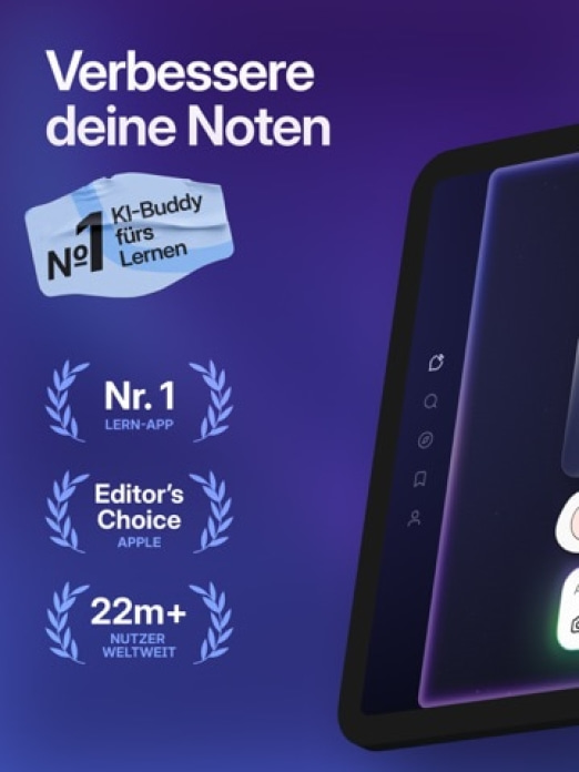 Knowunity: KI-Lern-App Tablet-Screenshot
