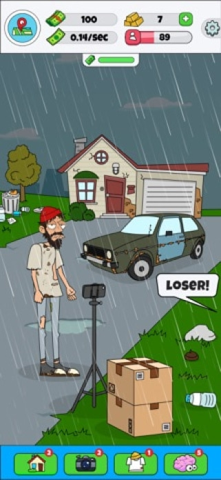 Lamar - Müßiger Vlogger Smartphone-Screenshot