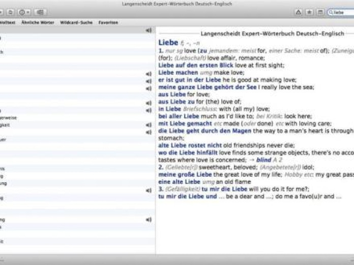 Langenscheidt Wörterbücher Smartphone-Screenshot2