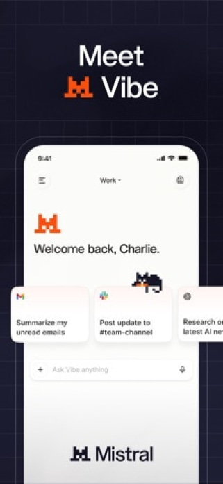 Vibe by Mistral (ex-Le Chat) Smartphone-Screenshot