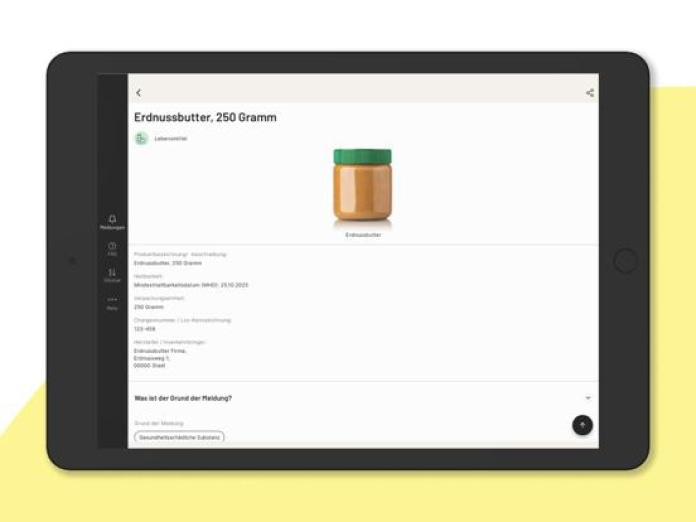 lebensmittelwarnung.de Tablet-Screenshot3