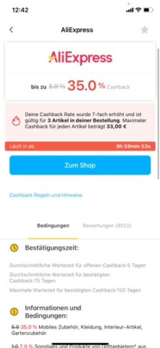 LetyShops — Cashback Smartphone-Screenshot2