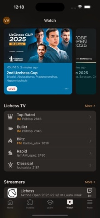Lichess Smartphone-Screenshot3