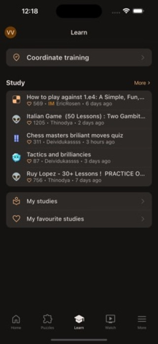 Lichess Smartphone-Screenshot5