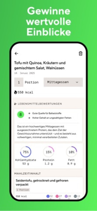 Lifesum: Kalorienzähler AI Smartphone-Screenshot4