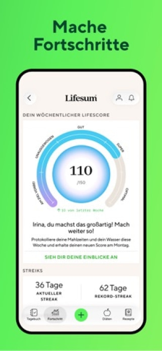 Lifesum: Kalorienzähler AI Smartphone-Screenshot5