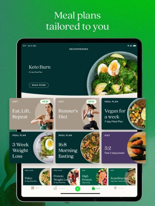 Lifesum: Kalorien Z&auml;hler AI Tablet-Screenshot3