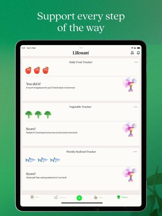 Lifesum: Kalorien Z&auml;hler AI Tablet-Screenshot7