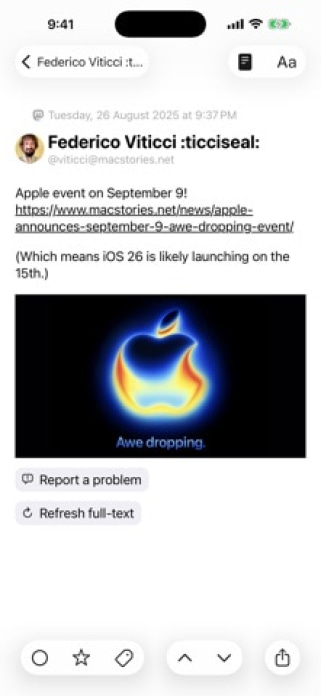 lire: RSS Reader Smartphone-Screenshot9