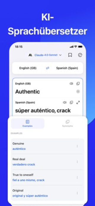 Live &Uuml;bersetzer: KI &Uuml;bersetzen Smartphone-Screenshot6