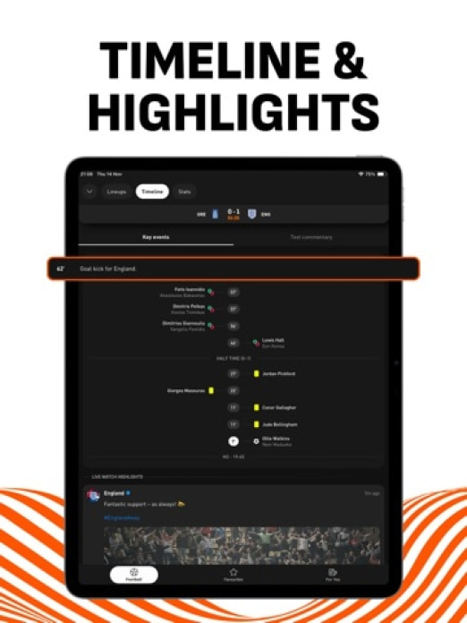 LiveScore Live-Sportergebnisse Tablet-Screenshot2