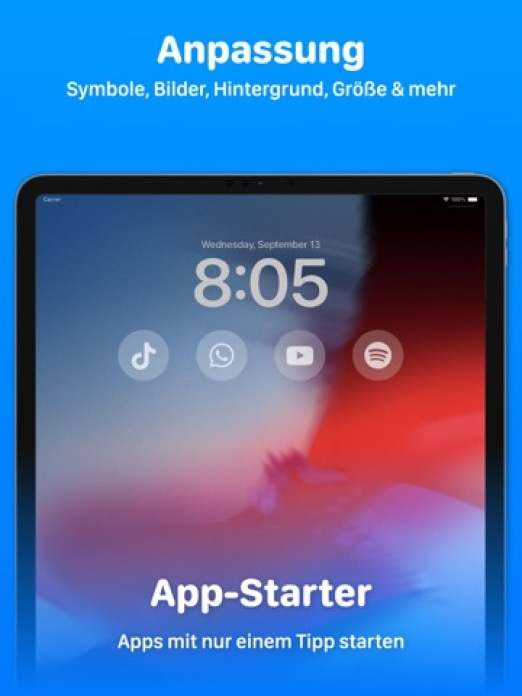 Lock Launcher Widget LockFlow Tablet-Screenshot