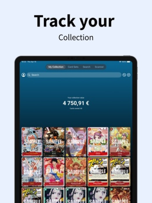 OPTCG Scanner & Tracker: Logia Tablet-Screenshot2