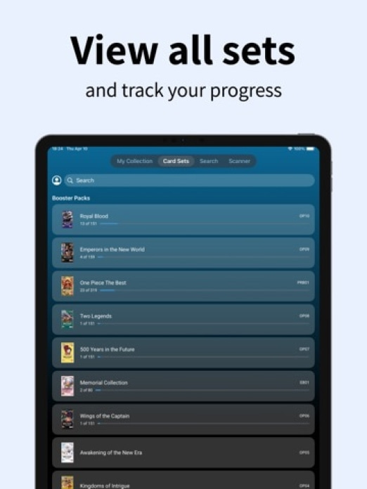 OPTCG Scanner & Tracker: Logia Tablet-Screenshot4