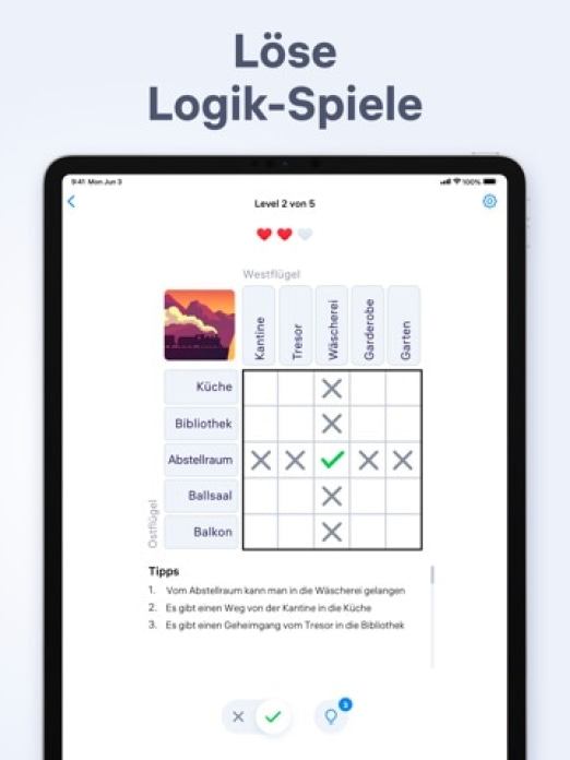 Logik-Spiele - Detektiv-Rätsel Tablet-Screenshot2