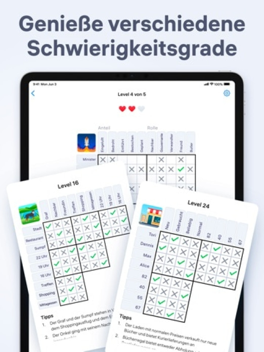 Logik-Spiele - Detektiv-Rätsel Tablet-Screenshot5