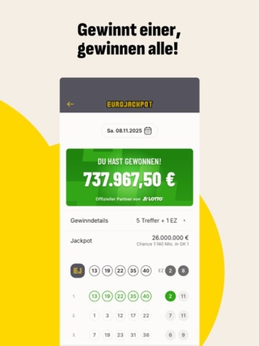 LOTTO & Eurojackpot spielen Tablet-Screenshot8