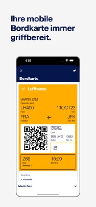 Lufthansa Smartphone-Screenshot7