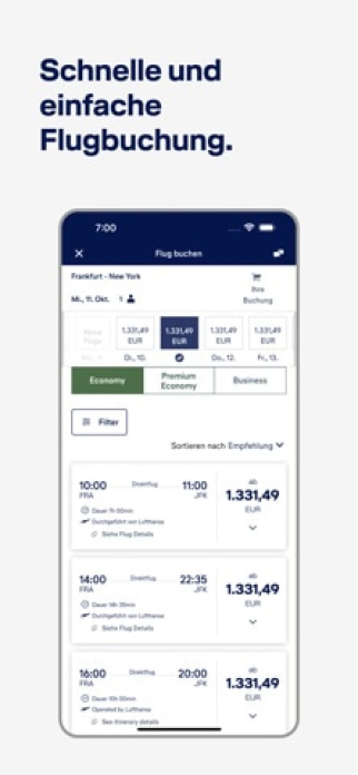 Lufthansa Smartphone-Screenshot8
