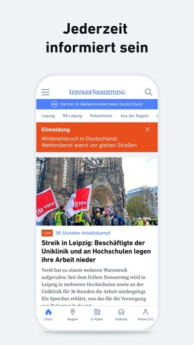 LVZ - Nachrichten und Podcast Smartphone-Screenshot2