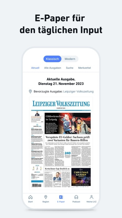 LVZ - Nachrichten und Podcast Smartphone-Screenshot3