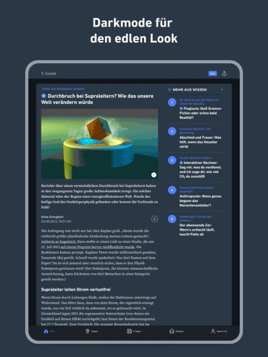 LVZ - Nachrichten und Podcast Tablet-Screenshot9