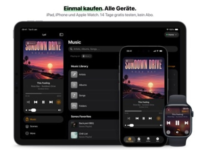Lyd - Sonos Steuerung & Widget Tablet-Screenshot2