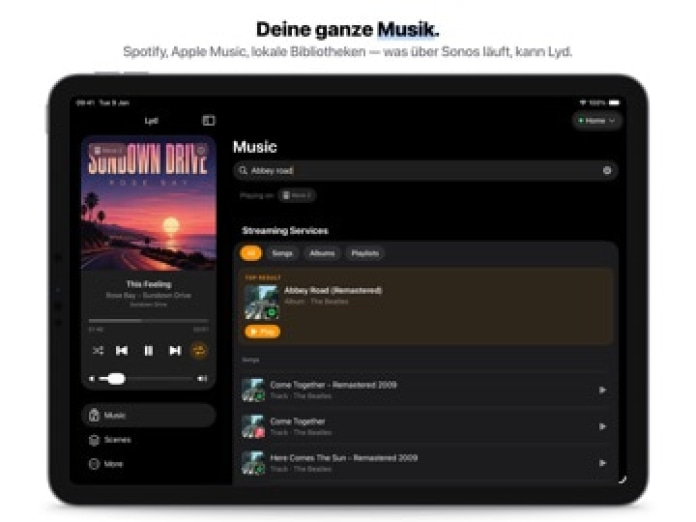 Lyd - Sonos Steuerung & Widget Tablet-Screenshot5