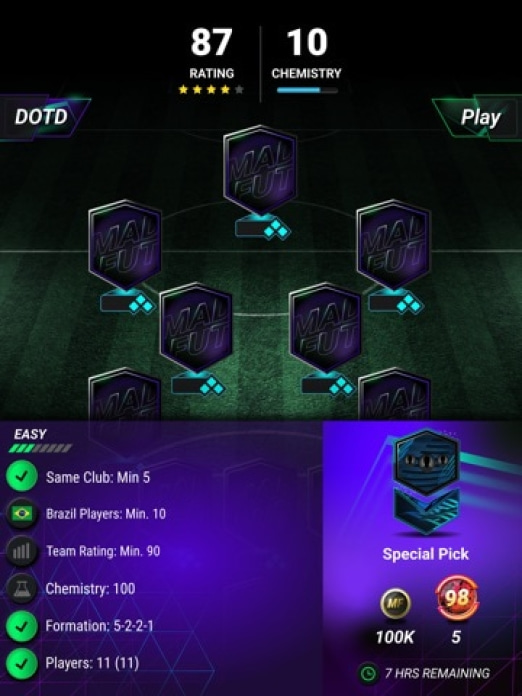 MADFUT 27 Tablet-Screenshot