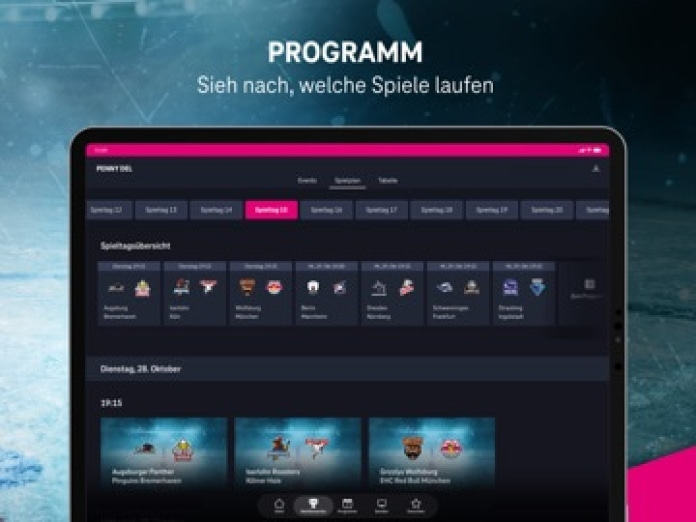 MagentaSport - Dein Live-Sport Tablet-Screenshot6