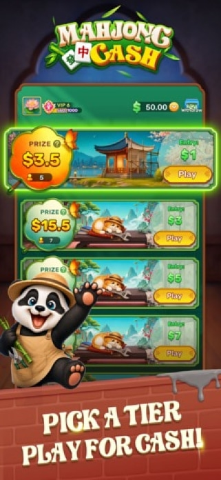 Mahjong Cash Smartphone-Screenshot