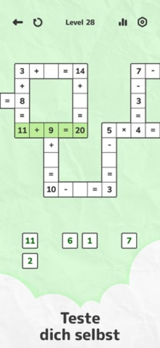 Numbers Puzzle &mdash; Zahlen Spiele Smartphone-Screenshot2