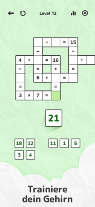 Numbers Puzzle &mdash; Zahlen Spiele Smartphone-Screenshot