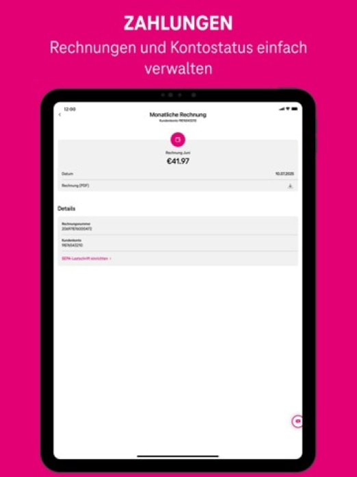 MeinMagenta: Handy & Festnetz Tablet-Screenshot6