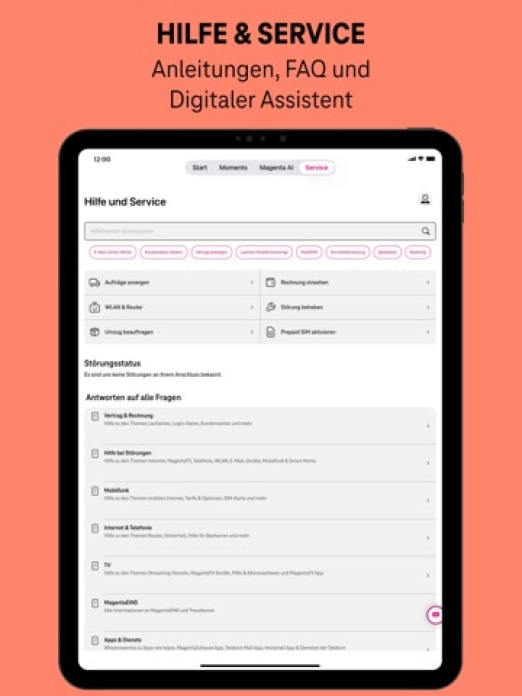 MeinMagenta: Handy & Festnetz Tablet-Screenshot7