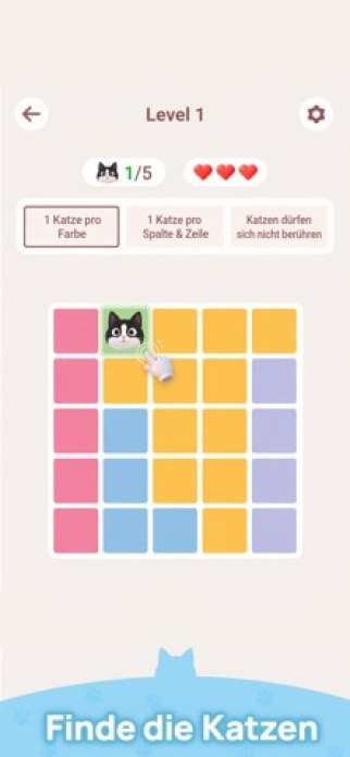 Meowdoku! Smartphone-Screenshot