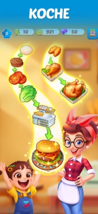 Merge-Küche Themenrestaurant Smartphone-Screenshot3