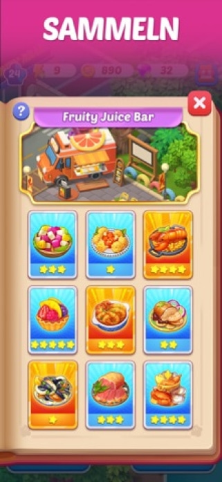 Merge-Küche Themenrestaurant Smartphone-Screenshot5