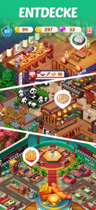 Merge-Küche Themenrestaurant Smartphone-Screenshot6
