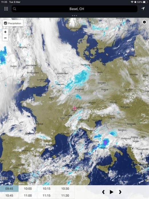 meteoblue Wetter & Karten Tablet-Screenshot6