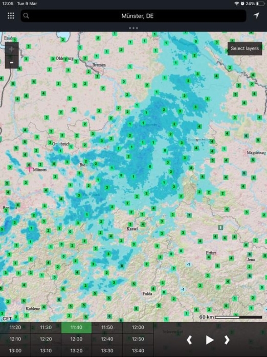 meteoblue Wetter & Karten Tablet-Screenshot7